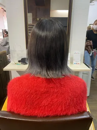 ミディアム カラー 🎀艶ブリーチカラー 🎀Fan.🎀秋山のヘアスタイル