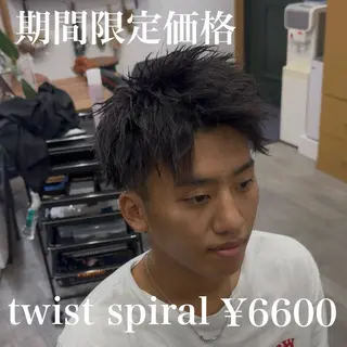 パーマ メンズ ＆tigre 佐藤秀太のヘアスタイル