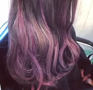 セミロング カラー パーマ ヘアアレンジ R3 Eyelash RSKのマツエク・マツパデザイン