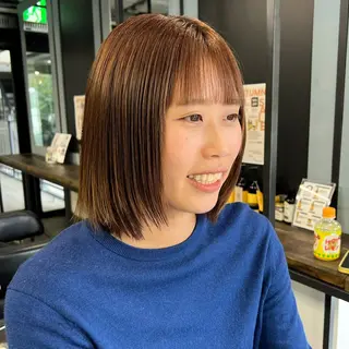 ミディアム カラー 💘 艶モテ/丁寧 カット💘rina.のヘアスタイル
