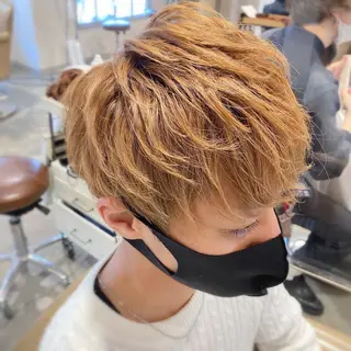 ショート メンズ メンズパーマ 西條真治のヘアスタイル