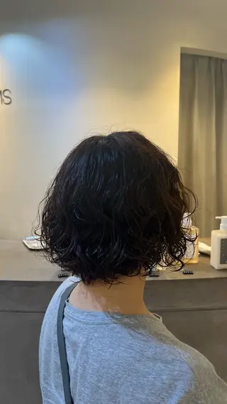 ショート パーマ 鷲田 晴輝のヘアスタイル