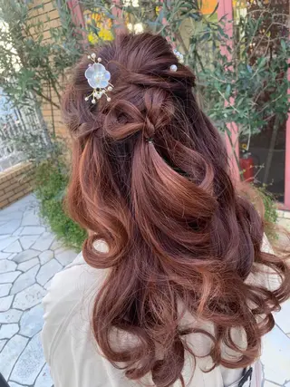 セミロング ヘアアレンジ 今村 愛美のヘアスタイル