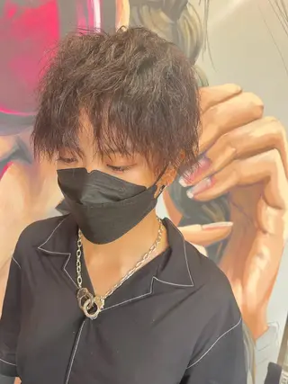 ショート カラー パーマ ヘアアレンジ メンズ キッズ ネイル マツエク・マツパ times salon名駅所属・久木原 ゆりのヘアスタイル