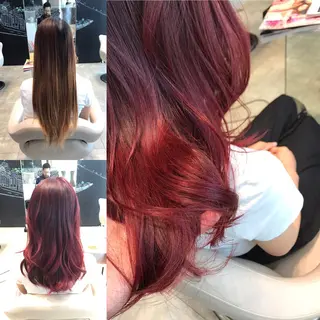 ミディアム カラー ヘアアレンジ Re:ta KANZOのヘアスタイル