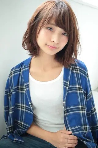 ミディアム 髪質改善縮毛矯正✨ ナリタユウヤのヘアスタイル