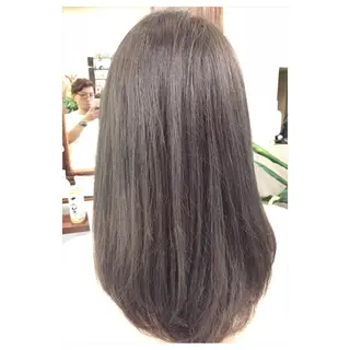 ミディアム カラー パーソナルカラー診断 できます　木曽　主博のヘアスタイル