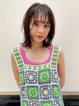 ミディアム カラー 🍀うる艶カラー🍀 ayuのヘアスタイル