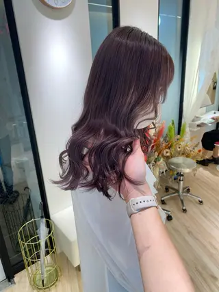 ロング カラー ParveMix 岡本えりかのヘアスタイル