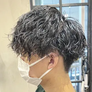 ショート パーマ メンズ amie高崎所属・高崎メンズパーマ 髪質改善TAKEのヘアスタイル