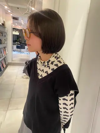 ショート riria/ボブ /ブラウンカラー🎀のヘアスタイル