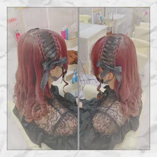 セミロング ヘアアレンジ ヘアセット/着付け 𓇼 松本 夏美𓇼のヘアスタイル