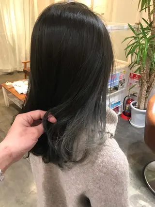 ミディアム カラー [髪質改善] 北生駒 店長/古居聖理のヘアスタイル