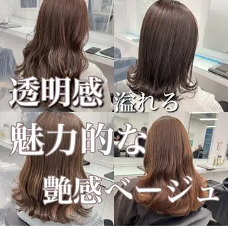 カラー 透け上品ハイトーン 職人ゆうと🤍のヘアスタイル