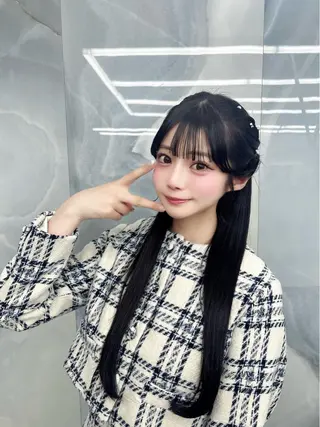 ロング 韓国/アイドルヘア 🎀みづきのヘアスタイル