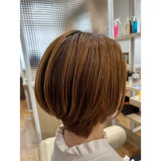 ミディアム カラー 佐藤 理恵子のヘアスタイル