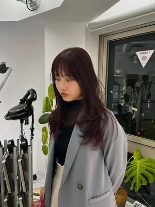 ロング カラー レイヤーカット/瀬川 琴音のヘアスタイル