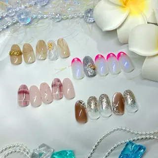 ネイル クレアトゥール華所属・クレアトゥール華 西村のネイルデザイン