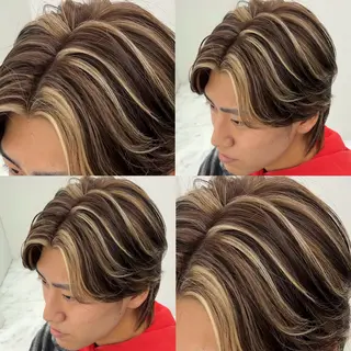 カラー メンズ メンズ/メッシュ ‪‪/セット/aoiのヘアスタイル