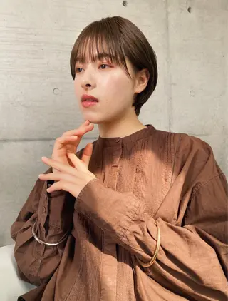 ショート カラー パーマ ヘアアレンジ メンズ キッズ ネイル マツエク・マツパ モリモト サナのヘアスタイル