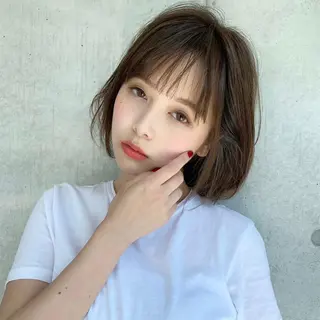 ショート カラー 💕コテ巻き風パーマ 💕KEIYA 💕のヘアスタイル