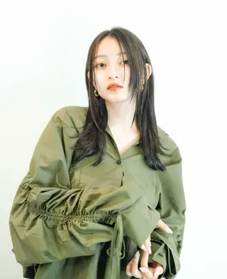 ロング カラー opus 店長大和 レイヤー/赤み消しのヘアスタイル