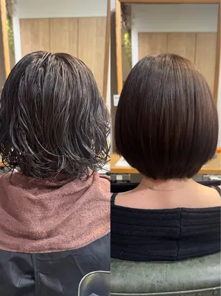 ショート パーマ 縮毛矯正/艶髪カラー /パーマ/ひふみ🌱のその他イメージ