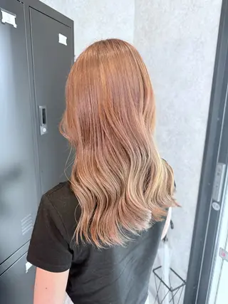 ミディアム カラー 🌺ハイトーン🌺 矢葺 なぎさ🌺🌺のヘアスタイル