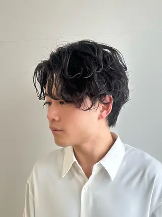 パーマ メンズ 京都韓国ヘア🇰🇷 /髪質改善/透カラーのヘアスタイル