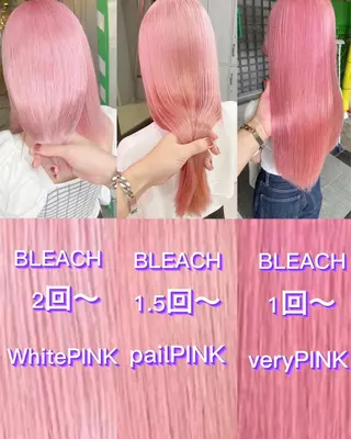 セミロング カラー ブリーチ人気No.1 MANATO🎨🌈のヘアスタイル