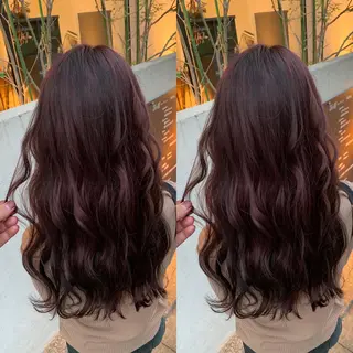 ロング カラー 似合わせ/ブリーチ カラー.岡田友仁のヘアスタイル