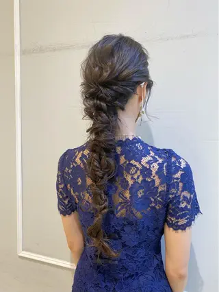 ロング ヘアアレンジ 似合わせ艶髪カラー ❤️ハダユミのヘアスタイル