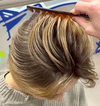 メンズ kearny 北千住所属・メンズバレイヤージュ 🔥千咲斗のヘアスタイル