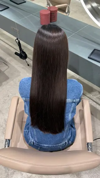 ロング せな立川レディース メンズカットモデルのヘアスタイル