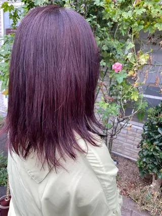 セミロング 永沼 真依のヘアスタイル