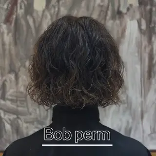 ミディアム パーマ bon hair &make    千里中央　ザ・タワー店所属・✂︎正木 克拓のヘアスタイル