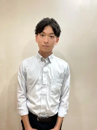 ショート パーマ メンズ デザインカラー/ 推しの配色　肥後のヘアスタイル