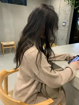 セミロング カラー 柔らかブラウン/顔周 りレイヤー♡ユウシのヘアスタイル