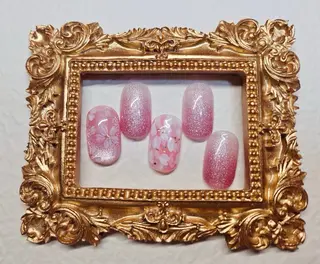 ネイル 花花 ネイルサロンのネイルデザイン