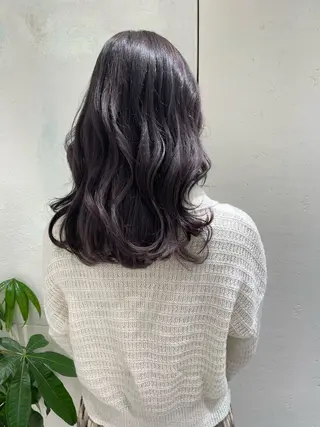 セミロング カラー ヘアアレンジ 🌟当日予約OK🌟 西野楓加のヘアスタイル