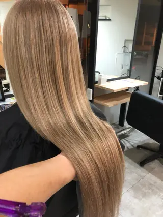 ロング カラー 下妻 カラーエクステ難波のヘアスタイル