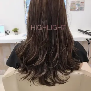 ロング カラー ヘアアレンジ クリスタルマジック hair &　eyeのヘアスタイル