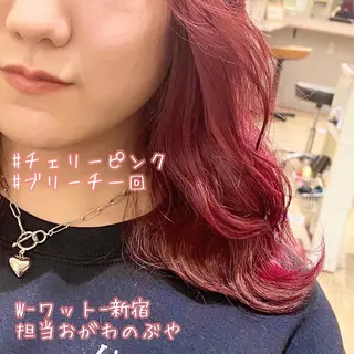 セミロング 新宿駅近♡友達とOK 🦋W -ワット -のヘアスタイル
