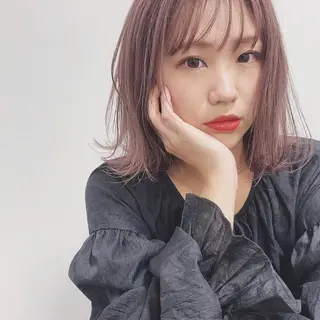 ミディアム カラー umu.所属・plumu. ♡【プリュム】のヘアスタイル