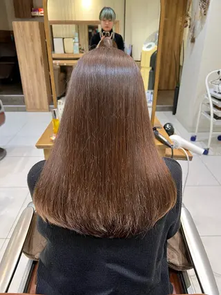 セミロング カラー 🌞レイヤー×カラー 前川那津美🌞のヘアスタイル