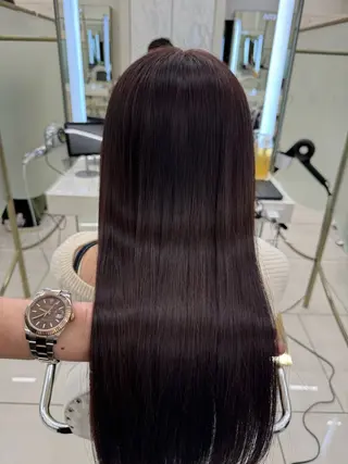 ロング カラー COA GINZA 空也/前髪/顔まわりのヘアスタイル