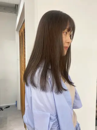 ロング カラー レイヤーボブ/ 艶カラー/サナ🌼のヘアスタイル