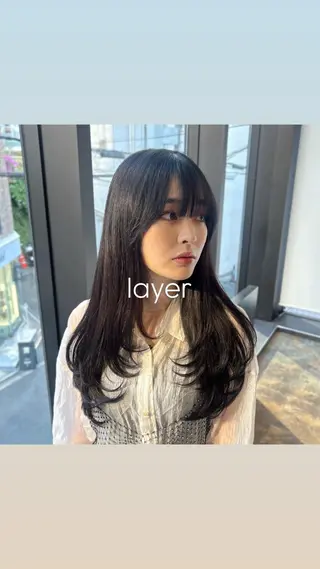 ロング カラー miku🎀透明感| ツヤ|ワンホンのヘアスタイル