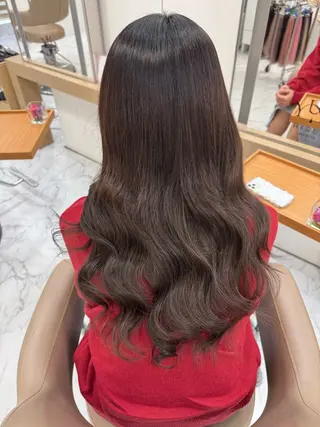 ロング 濱川響太レディース カットモデルのヘアスタイル