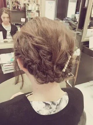 ヘアアレンジ 韓国ヘア✨グレージュ カラーasamiのヘアスタイル